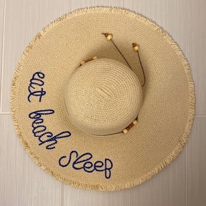 Eat Sleep Beach Sun Hat